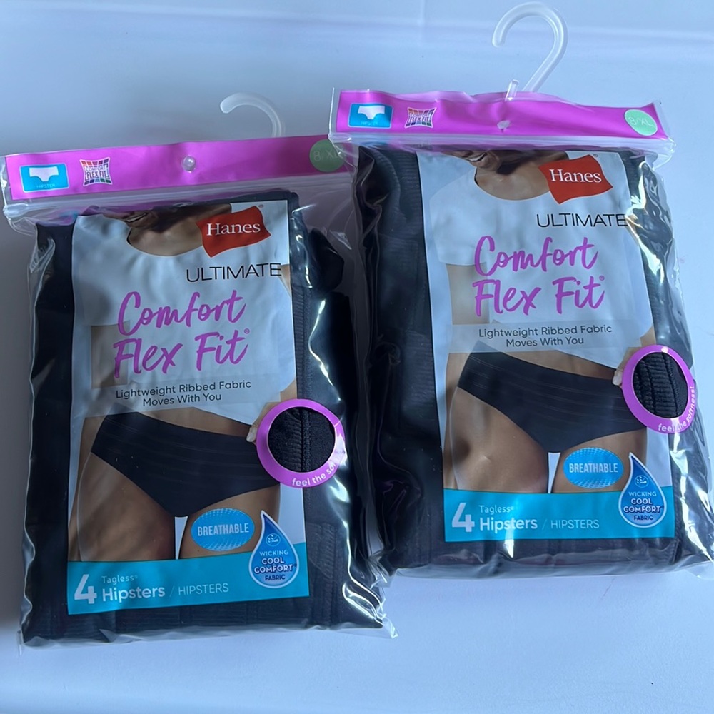 2 pack( 8)Women’s xl Tagless hipster Underwear